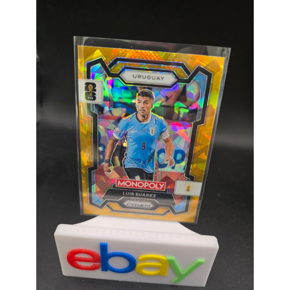 2022 Panini Prizm Monopoly Luis Suarez Uruguay #67 Orange Shimmer Prizm Card